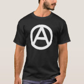 WHITE Anarchy symbol T-Shirt (Voorkant)
