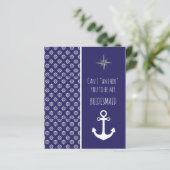 White Anchor zal je mijn Bridesmaid zijn (Staand voorkant)