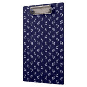 White Anchors Navy Blue Background Pattern Klembord (Links)