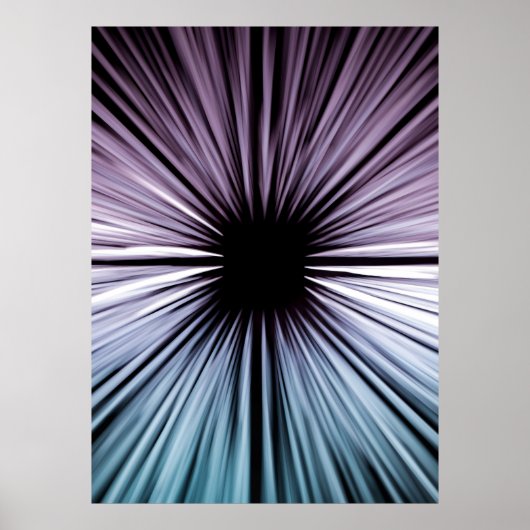 White and black optical illusion illustration poster (Voorkant)