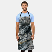 White and black rock formation schort (Gedragen)