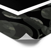 White and Black Roos Gothic Wedding Ceremonony Sig Poster (Hoek)