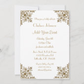 White and Gold All Occasion Party Invitation (Dos)