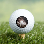 White and Gold Fireworks I Patriottic Celebration Golfballen (Insitu Shirt)
