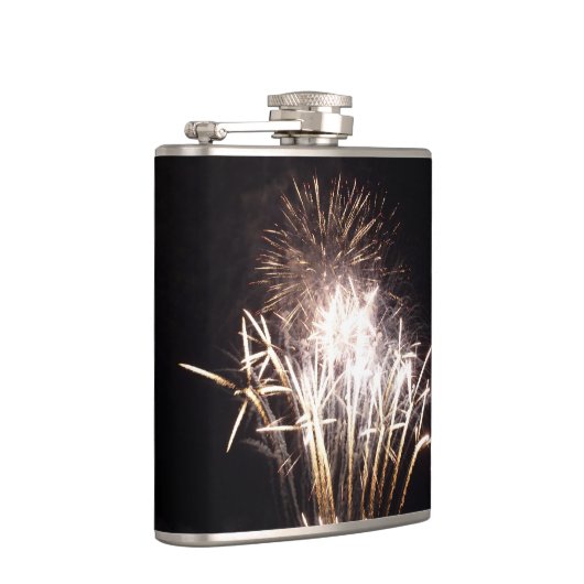 White and Gold Fireworks I Patriottic Celebration Heupfles (Rechts)