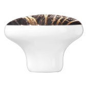 White and Gold Fireworks I Patriottic Celebration Keramische Knop (Zijkant)