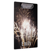 White and Gold Fireworks I Patriottic Celebration Klembord (Rechts)