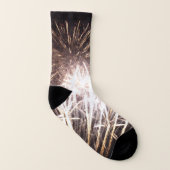 White and Gold Fireworks I Patriottic Celebration Sokken (Rechts - buiten)