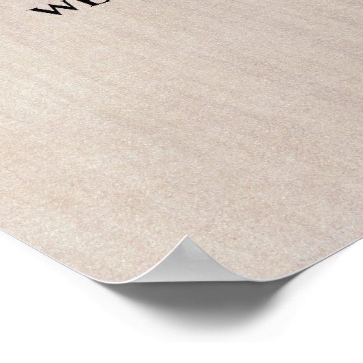 White and Gold Pumpkins Fall Wedding Welcome Sign Poster (Hoek)