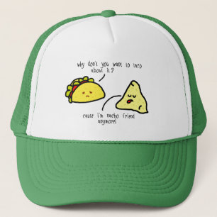 White and Green Taco and Nacho Trucker Hat Pet