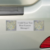 White and Silver Angel Bumper Sticker (En voiture)