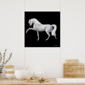White Andalusians Horse Print (Keuken)