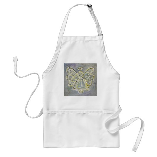 White Angel Apron Standaard Schort (Voorkant)