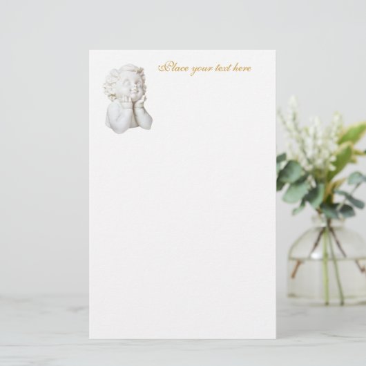 White Angel Briefpapier (Staand voorkant)