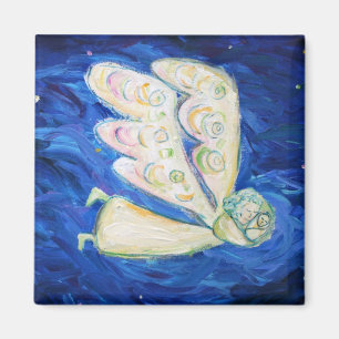 White Angel en Slapende Baby Magneet