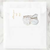 White Angel Rechthoekige Sticker (Tas)