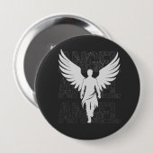 White Angel Ronde Button 4,0 Cm (Voorkant /achterkant)