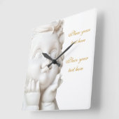 White Angel Vierkante Klok (Hoek)