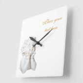 White Angel Vierkante Klok (Hoek)