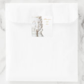 White Angel Vierkante Sticker (Tas)