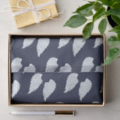  White Angel Wings & Navy Tissuepapier (Geschenk)