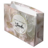 White Apple Blossom Fotograaf Dag Groot Cadeauzakje (Achterkant Gekanteld)