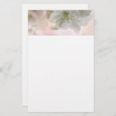White Apple Blossom Photography Briefpapier (Voorkant / Achterkant)