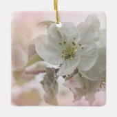 White Apple Blossom Photography Keramisch Ornament (Voorkant)
