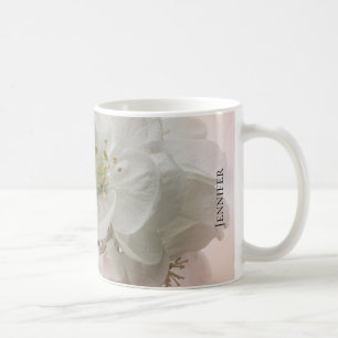White Apple Blossom Photography Koffiemok