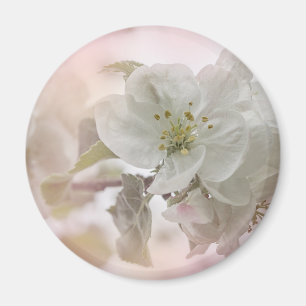 White Apple Blossom Photography Magneet