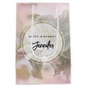 White Apple Blossom Photography Medium Cadeauzakje (Achterkant)