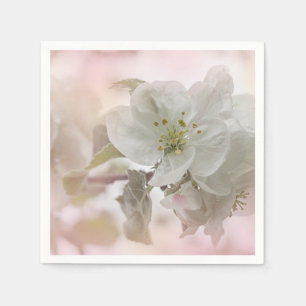 White Apple Blossom Photography Servet