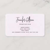 White Apple Blossom Photography Visitekaartje (Achterkant)