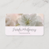 White Apple Blossom Photography Visitekaartje (Voorkant)