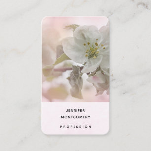 White Apple Blossom Photography Visitekaartje
