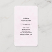 White Apple Blossom Photography Visitekaartje (Achterkant)