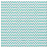 White Aqua Chevron Pattern Stof (Close Up)