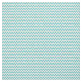 White Aqua Chevron Pattern Stof
