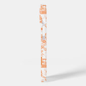 White Architectural Blueprint Engineer Pattern Case-Mate iPhone Case (Achterkant / Links)