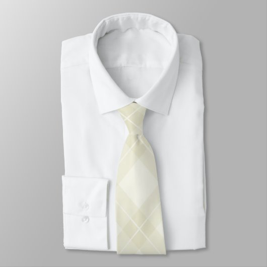 White Argyle Pattern Stropdas (Gebonden)
