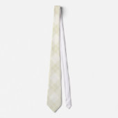 White Argyle Pattern Stropdas (Voorkant)