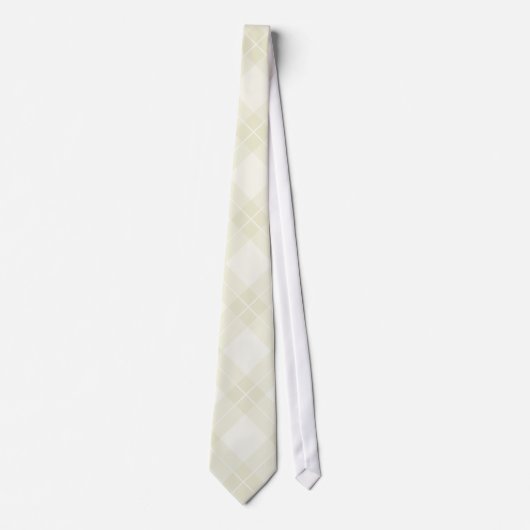 White Argyle Pattern Stropdas (Voorkant)