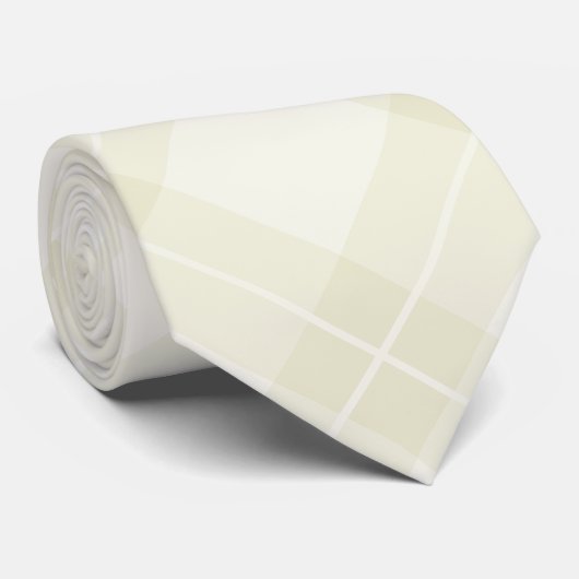 White Argyle Pattern Stropdas (Opgerold)