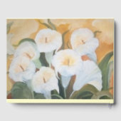 White Arums bouquet Gastenboek (Achterkant)