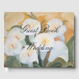 White Arums bouquet Gastenboek