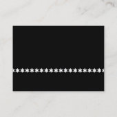 White Asterisk Line - Black Visitekaartje (Achterkant)