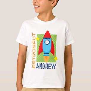 White Astronaut Naam Space Rocket Party Shirt