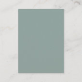 White Autumn Greenery Shower Registry QR Code Informatiekaartje (Achterkant)