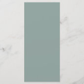White Autumn Pumpkin Greenery Monogram Event Menu (Achterkant)