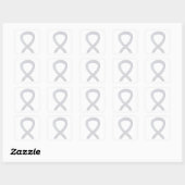 White Awareness Ribbon Art Decal Stickers (Vel)